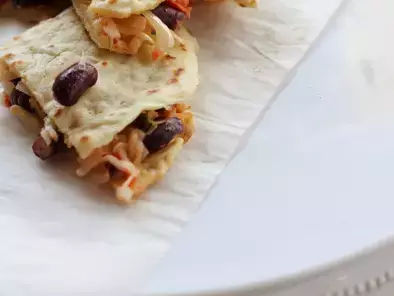 Quesadillas mit Weißkohl und Grundrezept Weizentortillas selbstgemacht