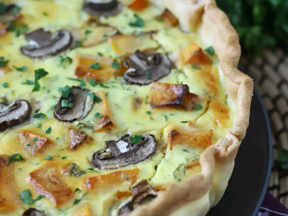 Quiche mit Champignons und Hokkaido-Kürbis - foto 4