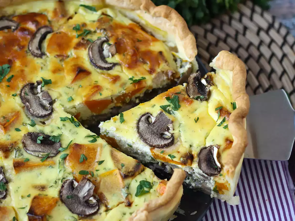 Quiche mit Champignons und Hokkaido-Kürbis - foto 7