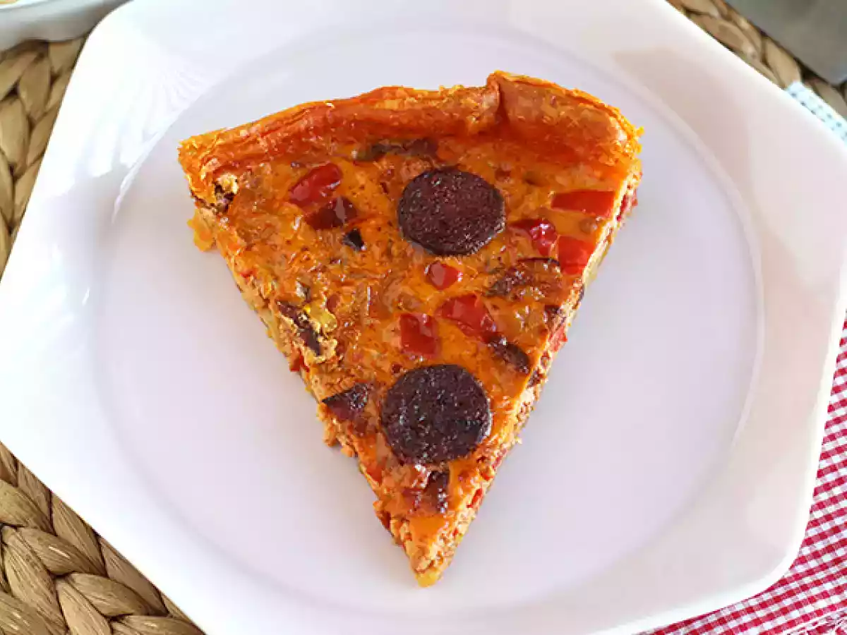 Quiche mit Paprika und Chorizo - foto 4