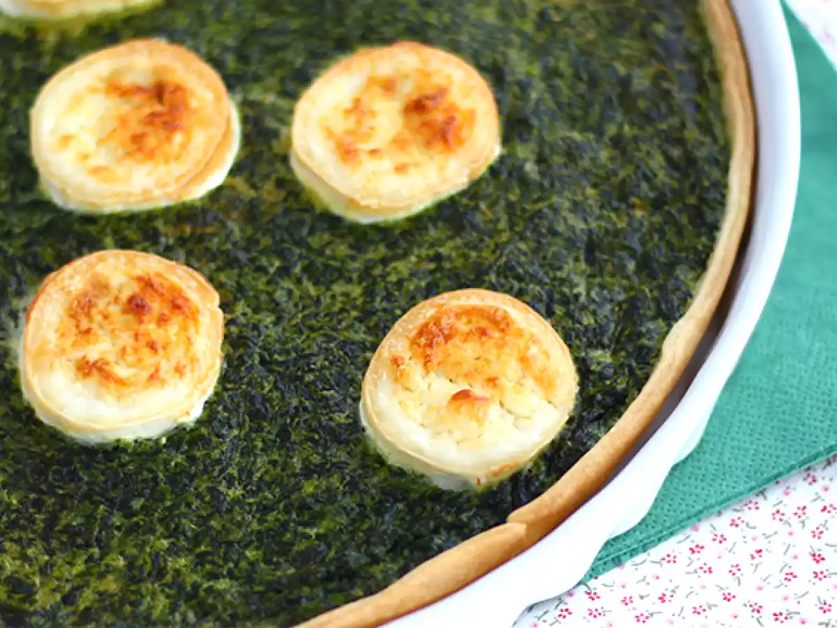 Quiche mit Spinat und Ziegenkäse - foto 3