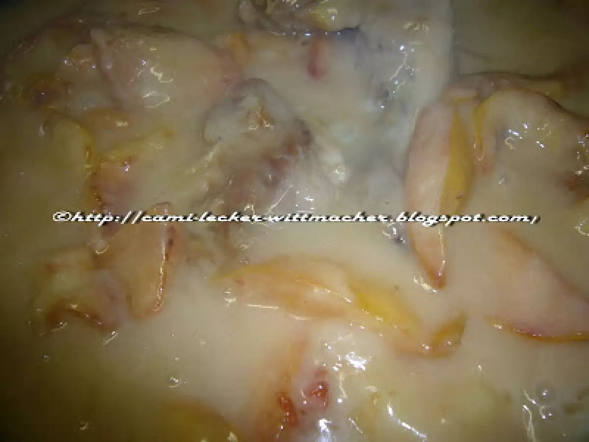 Quitten mit Hähnchen / Gutui cu pui