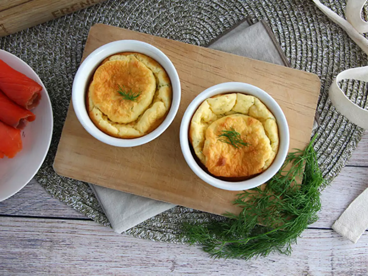 Räucherlachs-Soufflés mit Frischkäse - foto 3