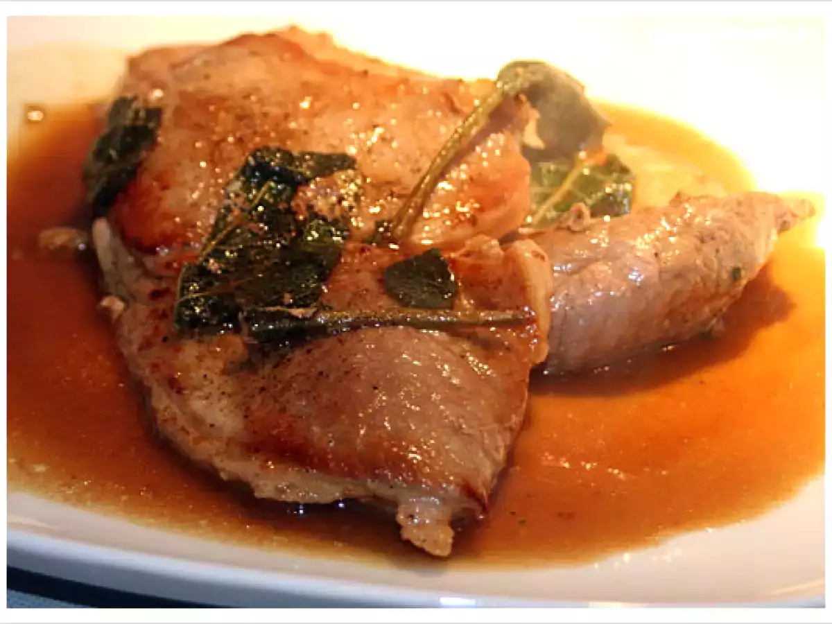 Resteverwertung 2.0 Kalbsschnitzel, Salbei und Marsala