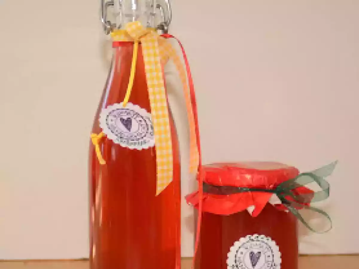 Rhabarbergelee und Sirup