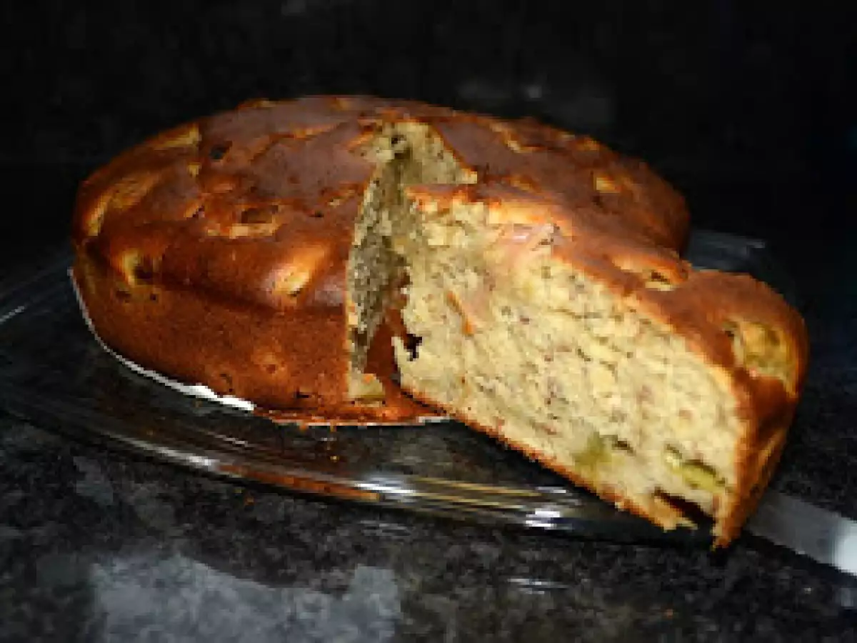 Rhabarberkuchen mit Ingwer