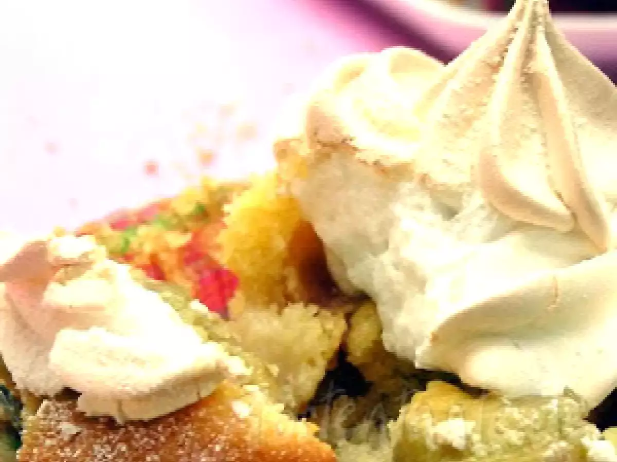 Rhabarbermuffins mit Baiserhaube