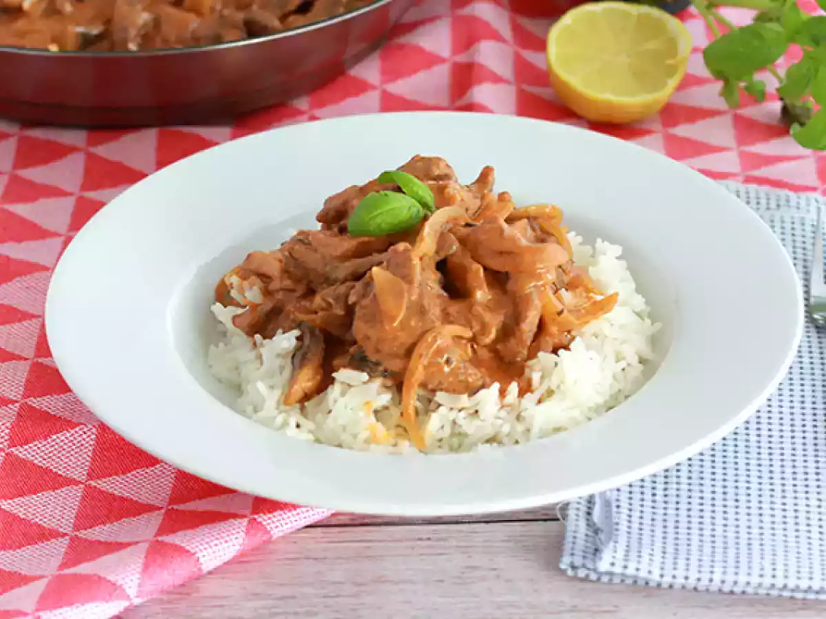 Rindfleisch Stroganoff einfach und schnell
