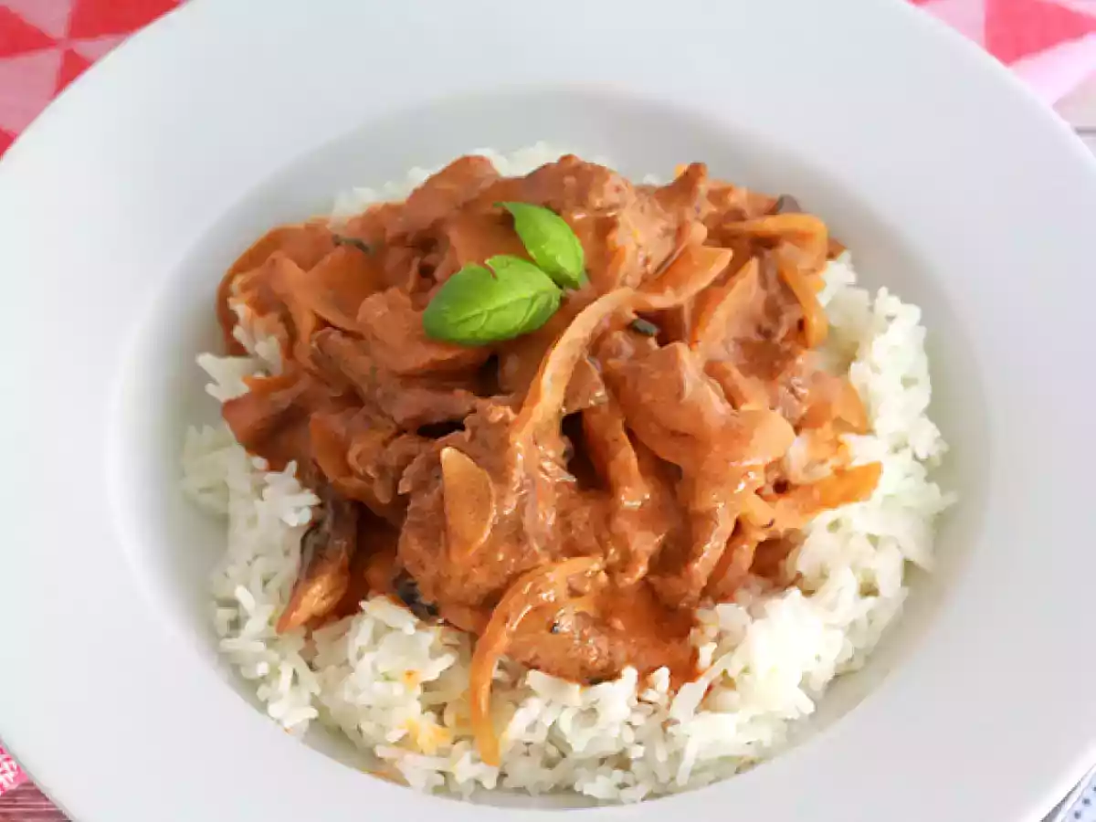 Rindfleisch Stroganoff einfach und schnell - foto 2
