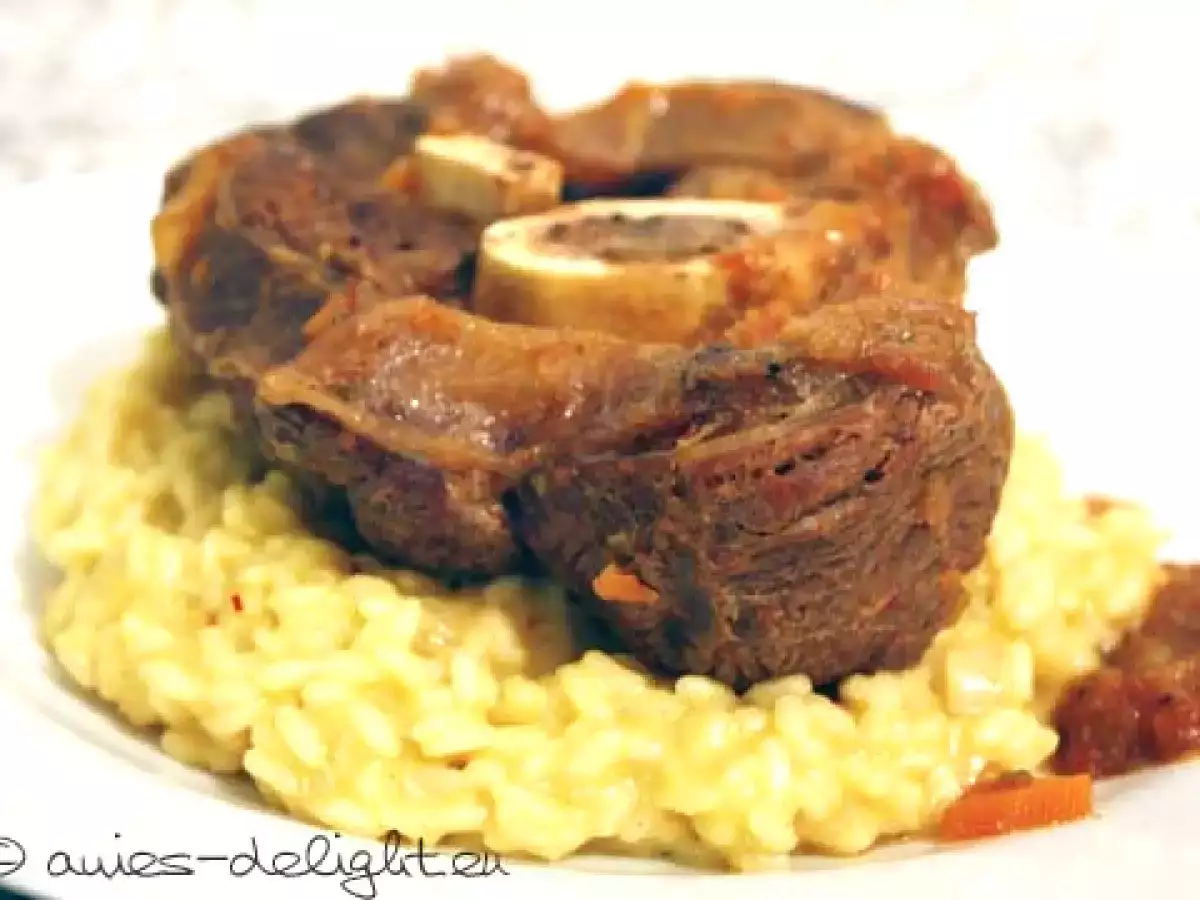 Rinds Ossobuco mit Safran Reis