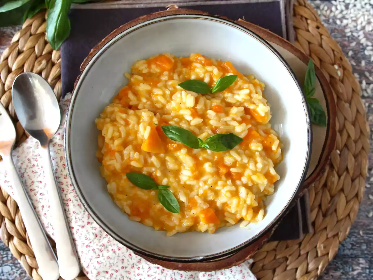 Risotto mit Kürbis, ein delikater und perfekter erster Gang für den Herbst