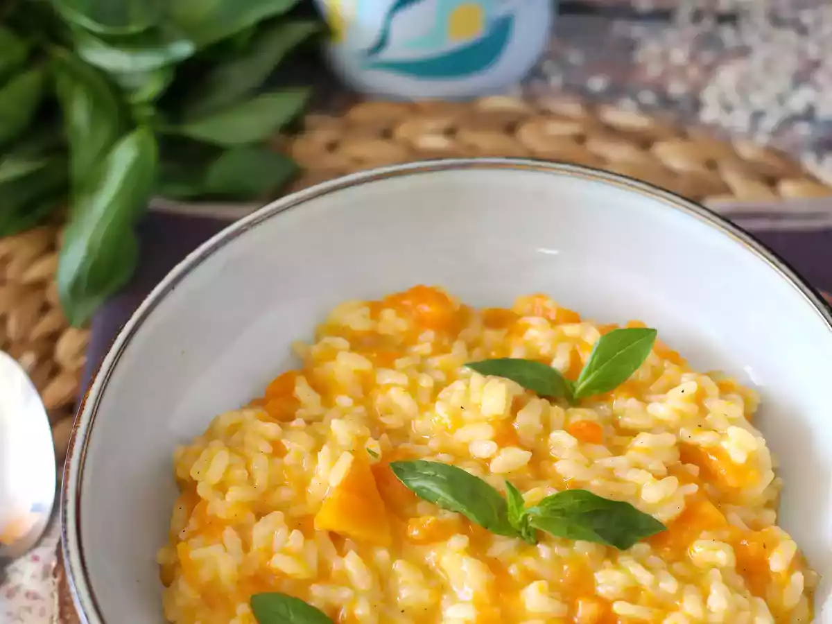 Risotto mit Kürbis, ein delikater und perfekter erster Gang für den Herbst - foto 2