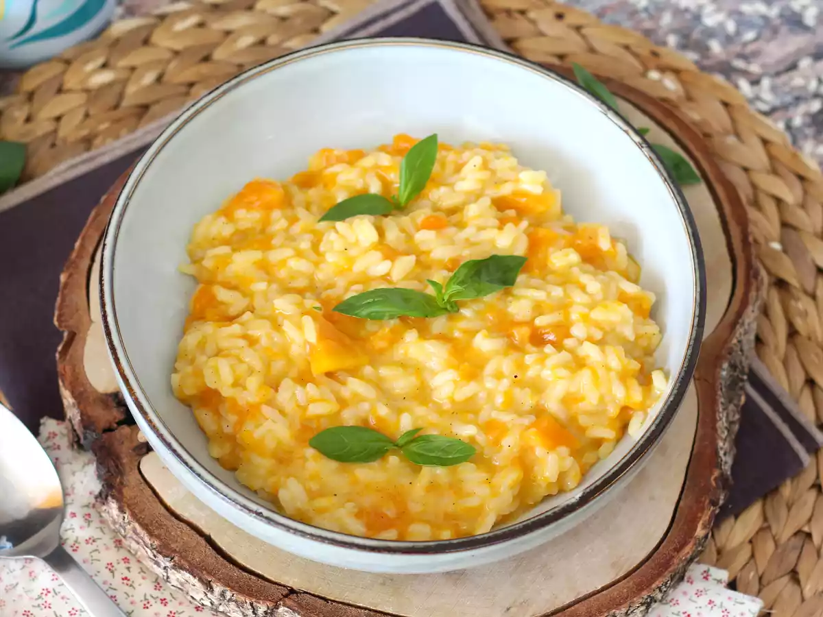 Risotto mit Kürbis, ein delikater und perfekter erster Gang für den Herbst - foto 4