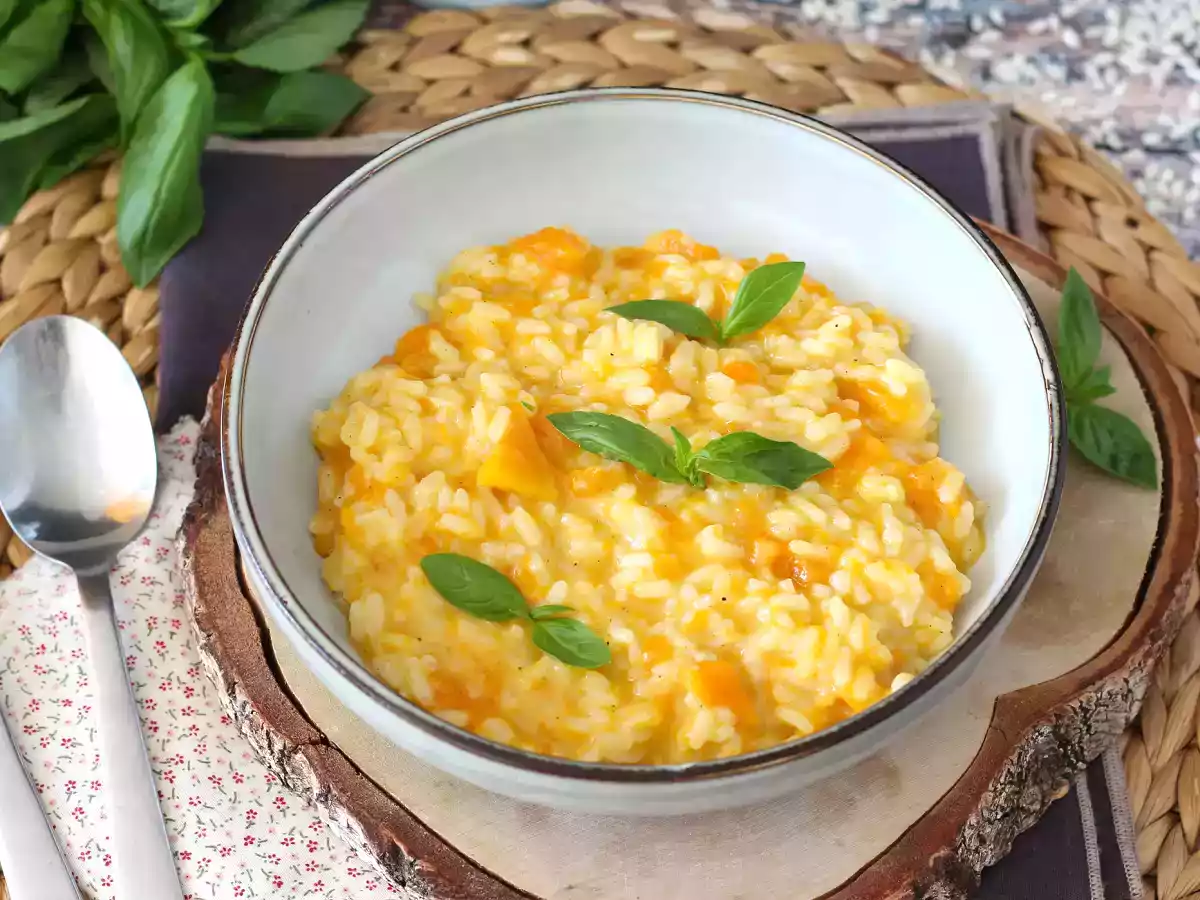 Risotto mit Kürbis, ein delikater und perfekter erster Gang für den Herbst - foto 5