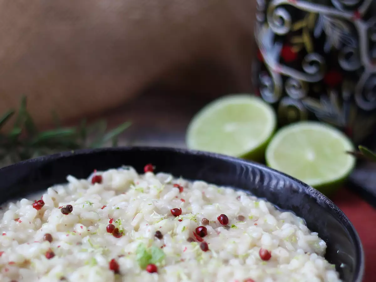Risotto mit Limette und rosa Pfeffer: elegantes vegetarisches Rezept für besondere Anlässe - foto 7