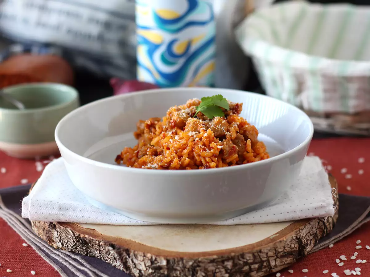 Risotto mit 'Nduja und Salsiccia – ein Hauptgericht mit intensivem Geschmack - foto 6