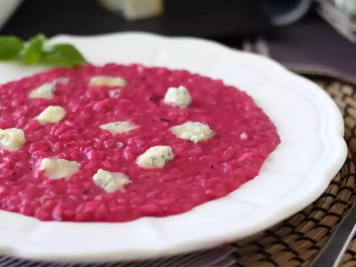 Risotto mit Roter Bete und Gorgonzola: eine Explosion von Farben und intensiven Aromen - foto 2