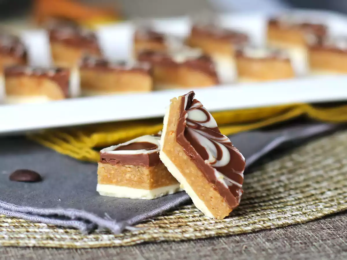 Rkhama, die marokkanische Erdnuss-Schokoladen-Süßigkeit, die keinen Ofen braucht