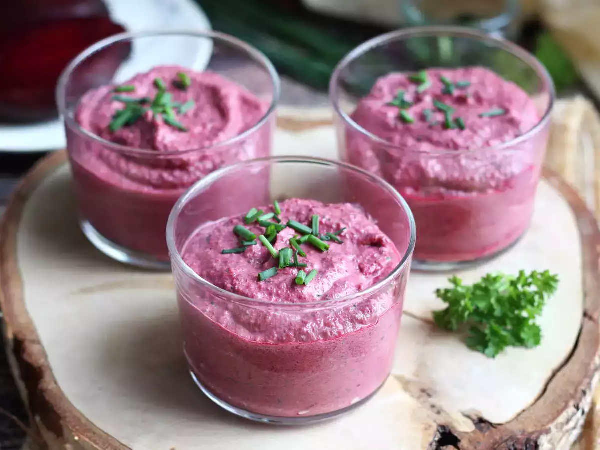 Rote-Bete-Creme im Glas: die einfache und frische Vorspeise