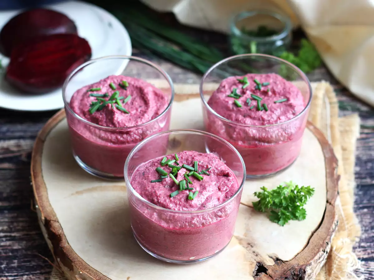 Rote-Bete-Creme im Glas: die einfache und frische Vorspeise - foto 3