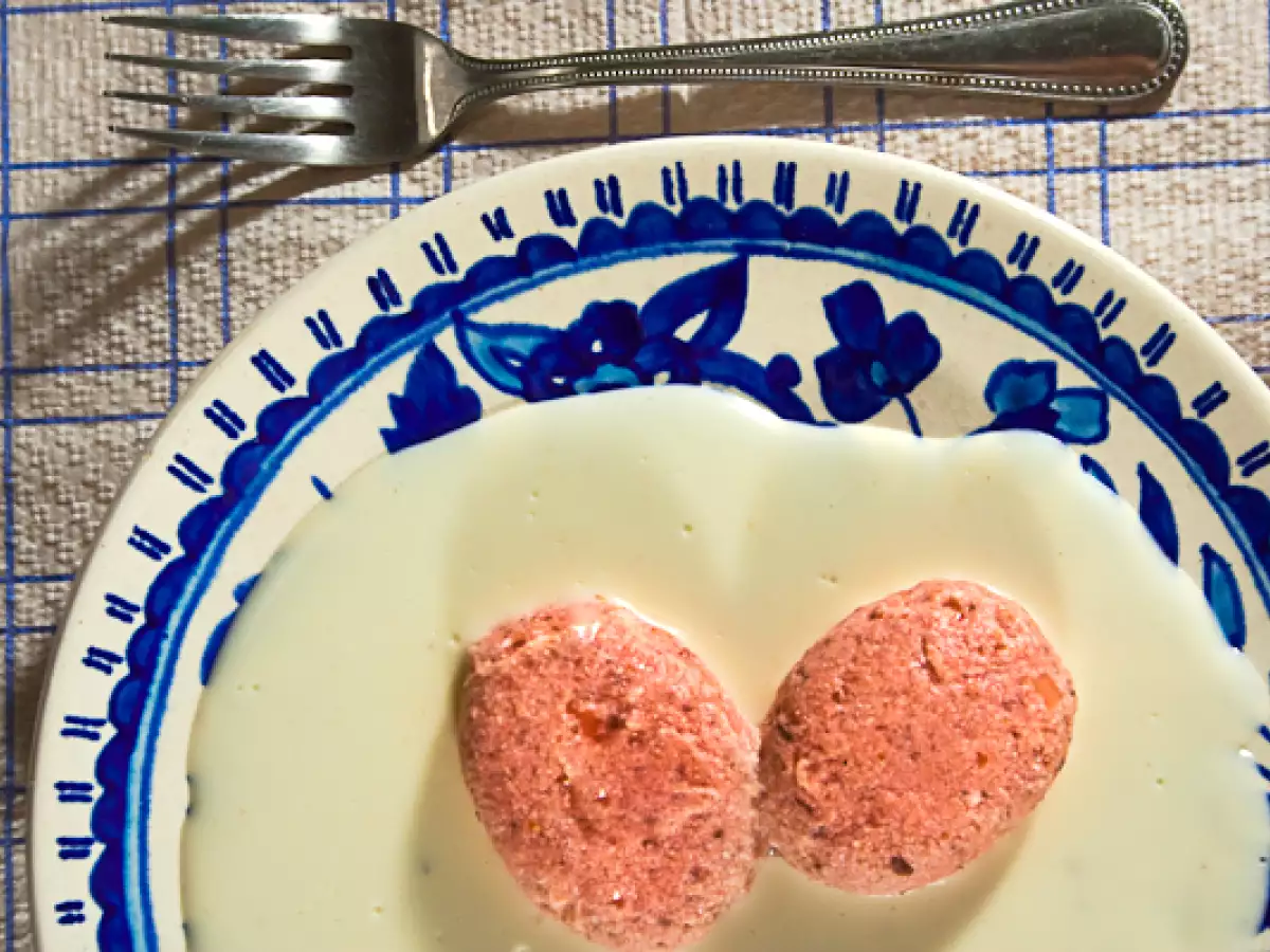 Rote Bete Ricottine mit Gorgonzolasauce