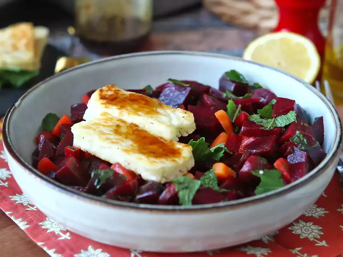 Rote-Bete-Salat mit gegrilltem Halloumi - foto 3