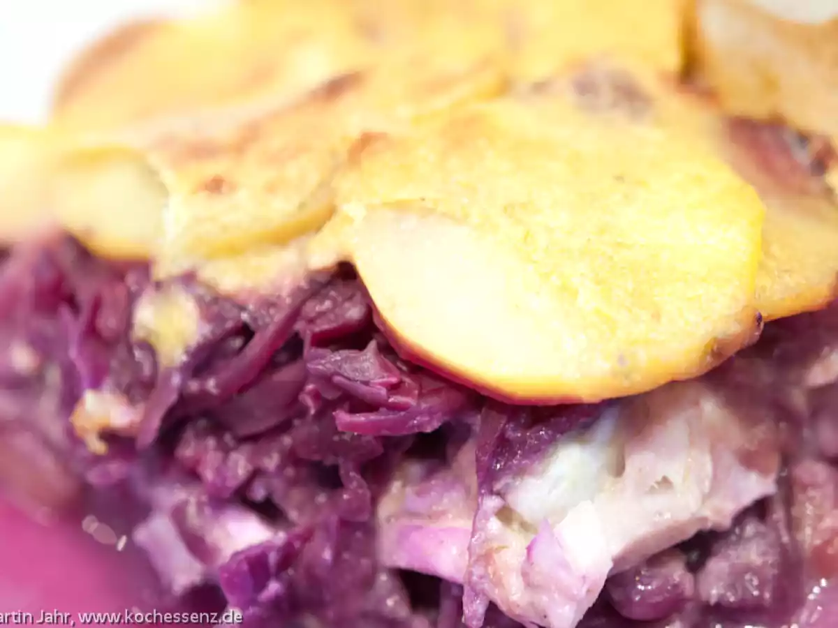 Rotkohlauflauf mit Fisch?