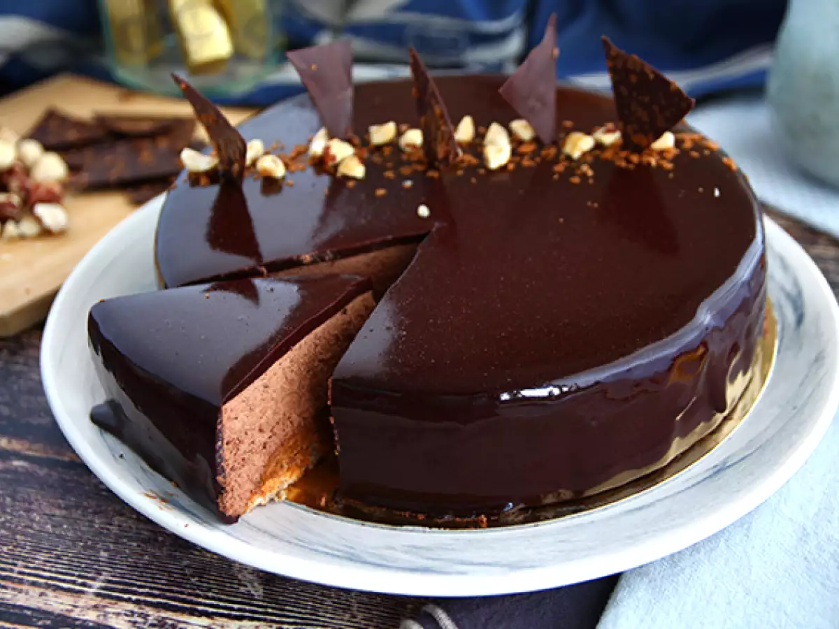 Royal au chocolat (Trianon) – französische Schokoladentorte mit Video und Tipps - foto 2