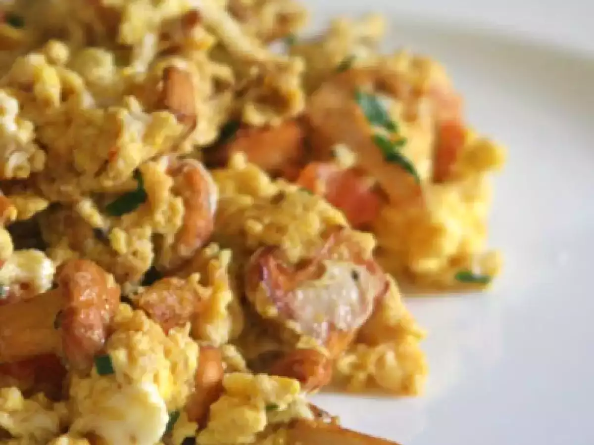 Rührei mit Pfifferlingen