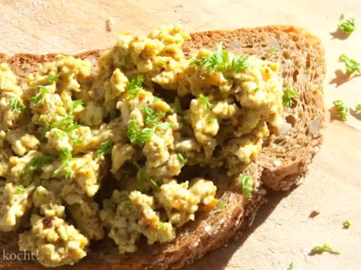 Rührei ohne Ei, dafür vegan