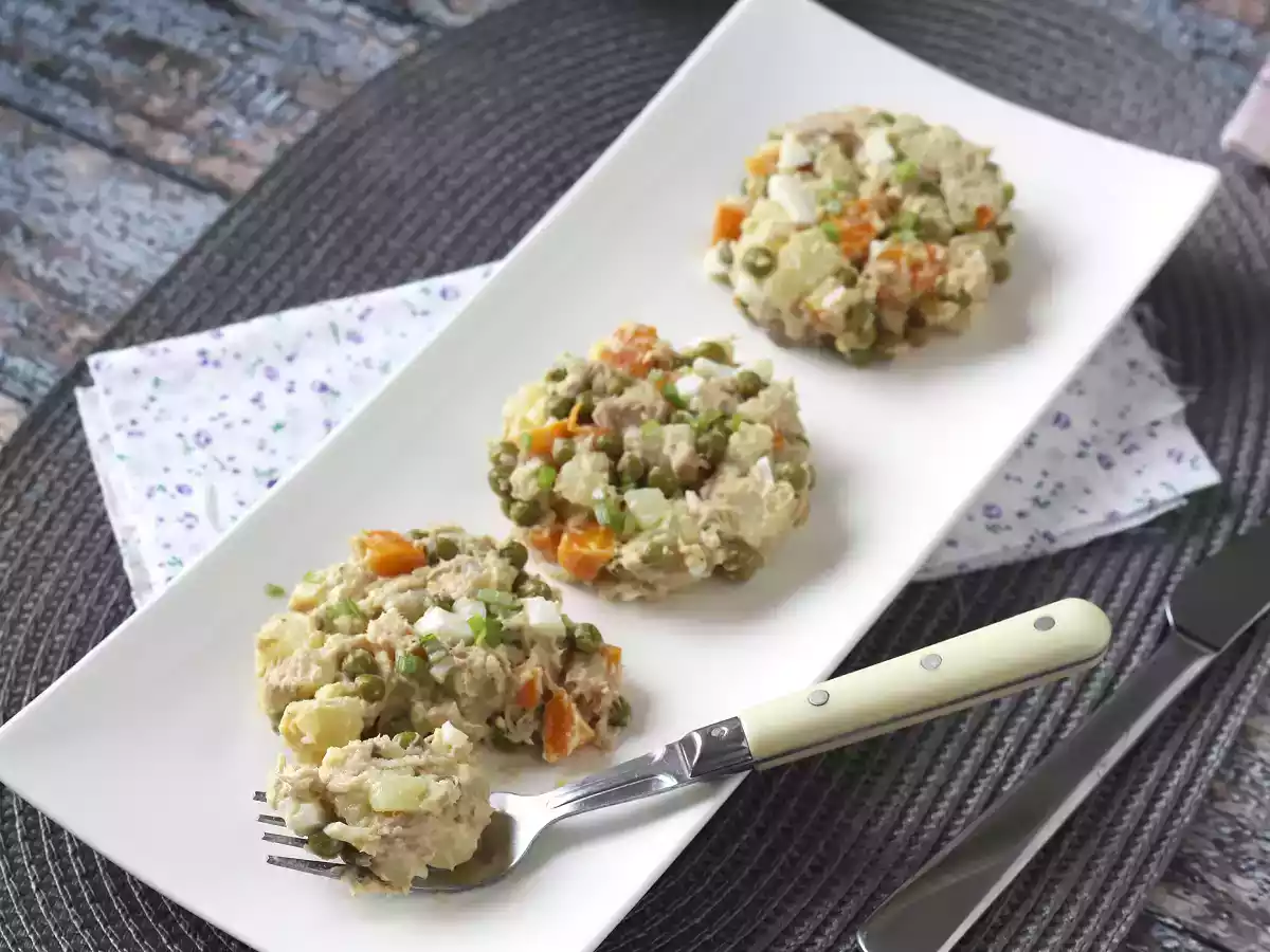 Russischer Salat mit hausgemachter Mayonnaise - foto 3