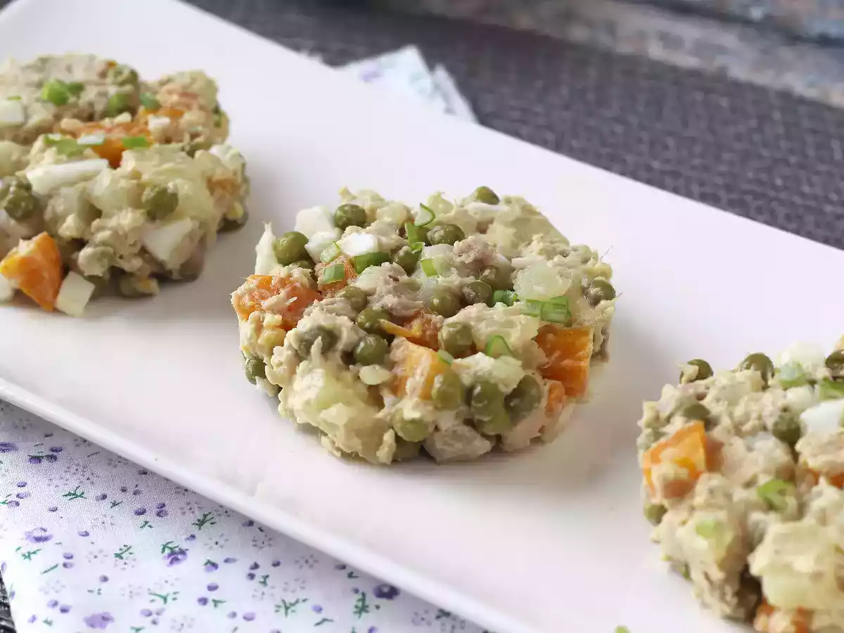 Russischer Salat mit hausgemachter Mayonnaise - foto 4