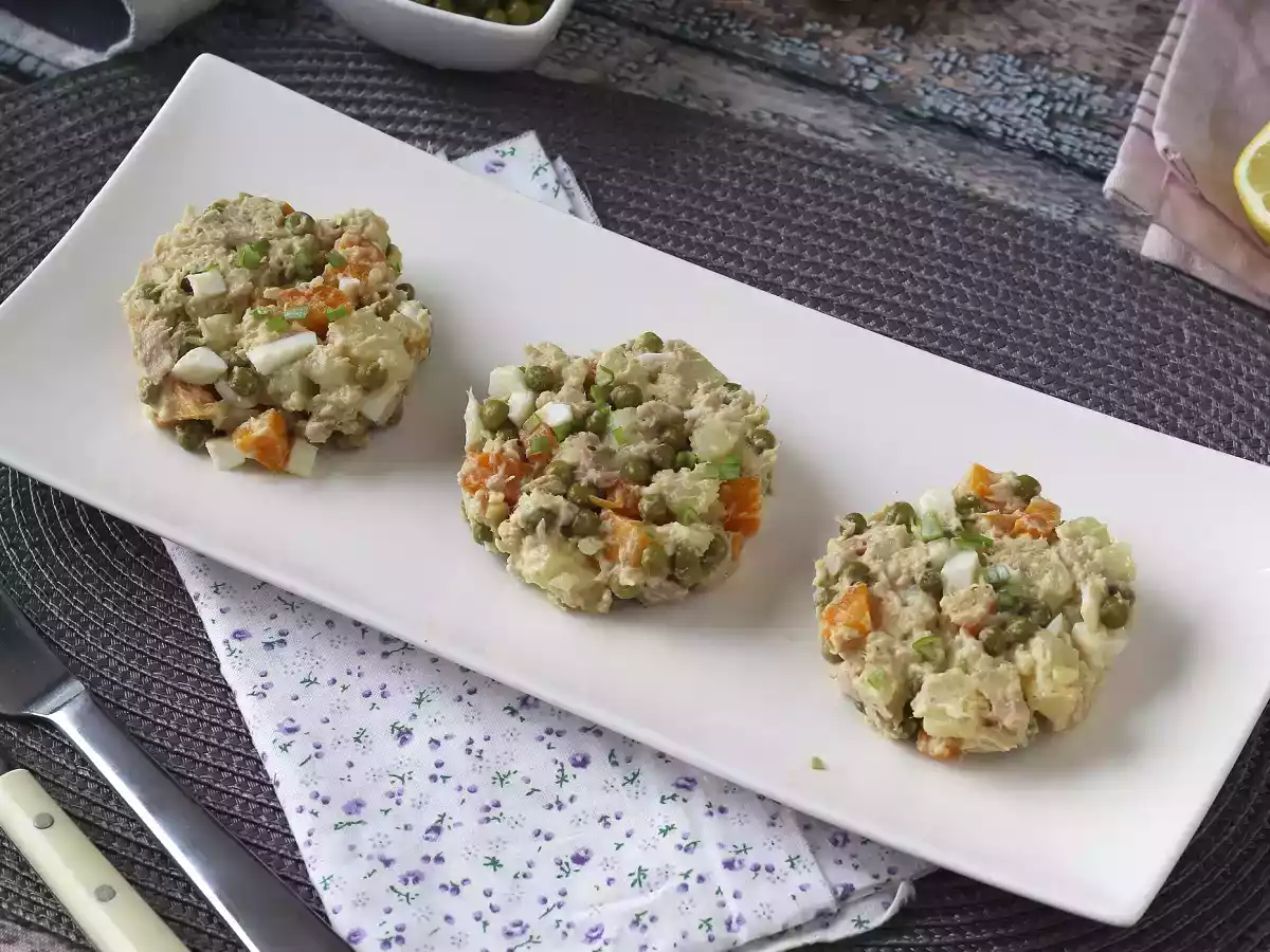 Russischer Salat mit hausgemachter Mayonnaise - foto 6