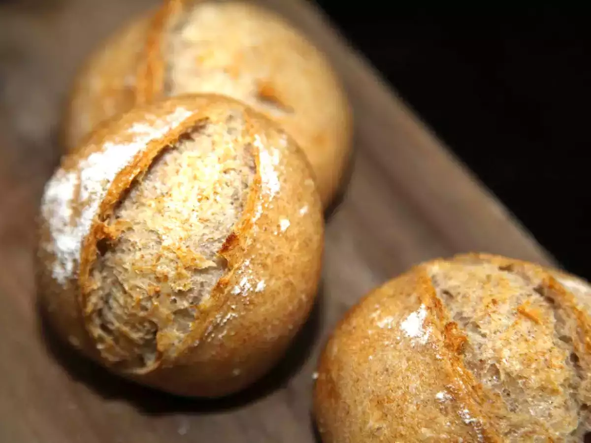 Rustikale Bio-Joghurtbrötchen mit 38% Weizenvollkorn