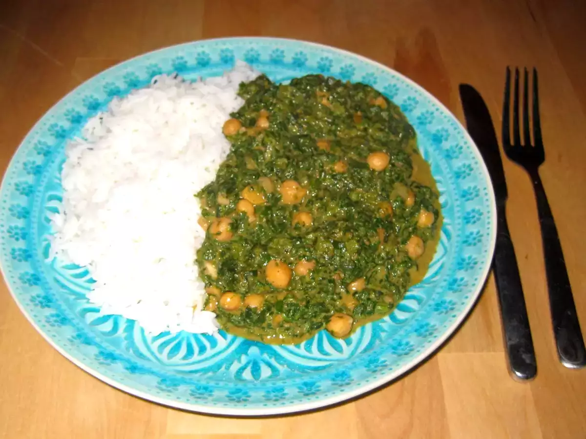 Saag Aloo / Saag Chana *vegan*