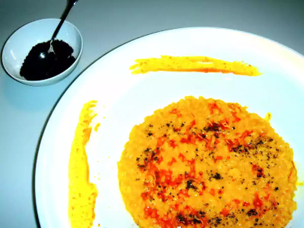 Safranrisotto mit Lakritze