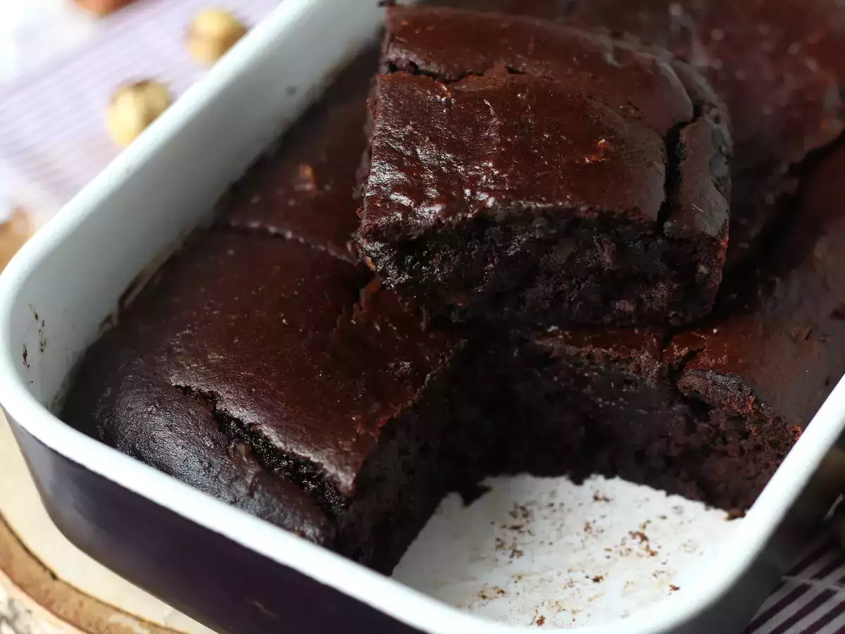 Saftiger Süßkartoffel-Brownie ohne Butter und Öl - foto 3