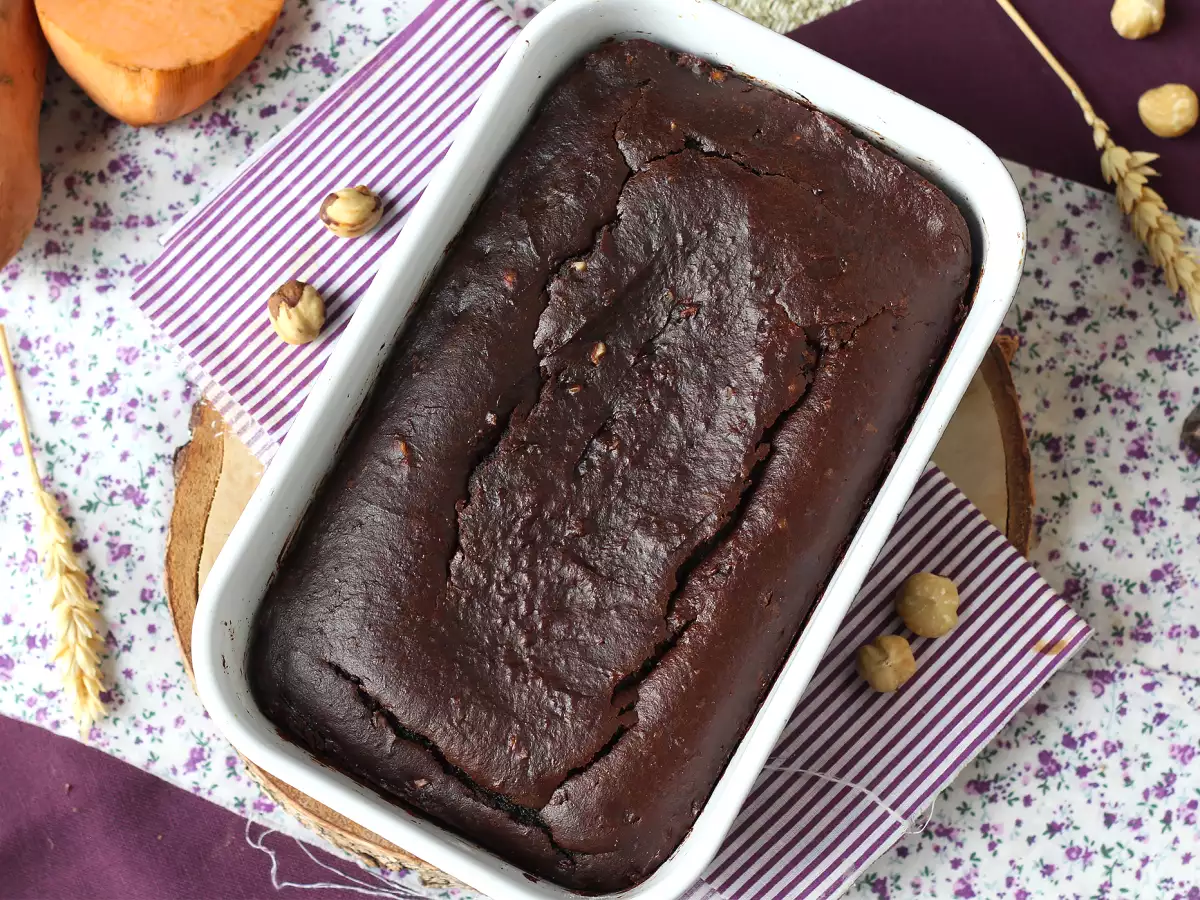 Saftiger Süßkartoffel-Brownie ohne Butter und Öl - foto 5