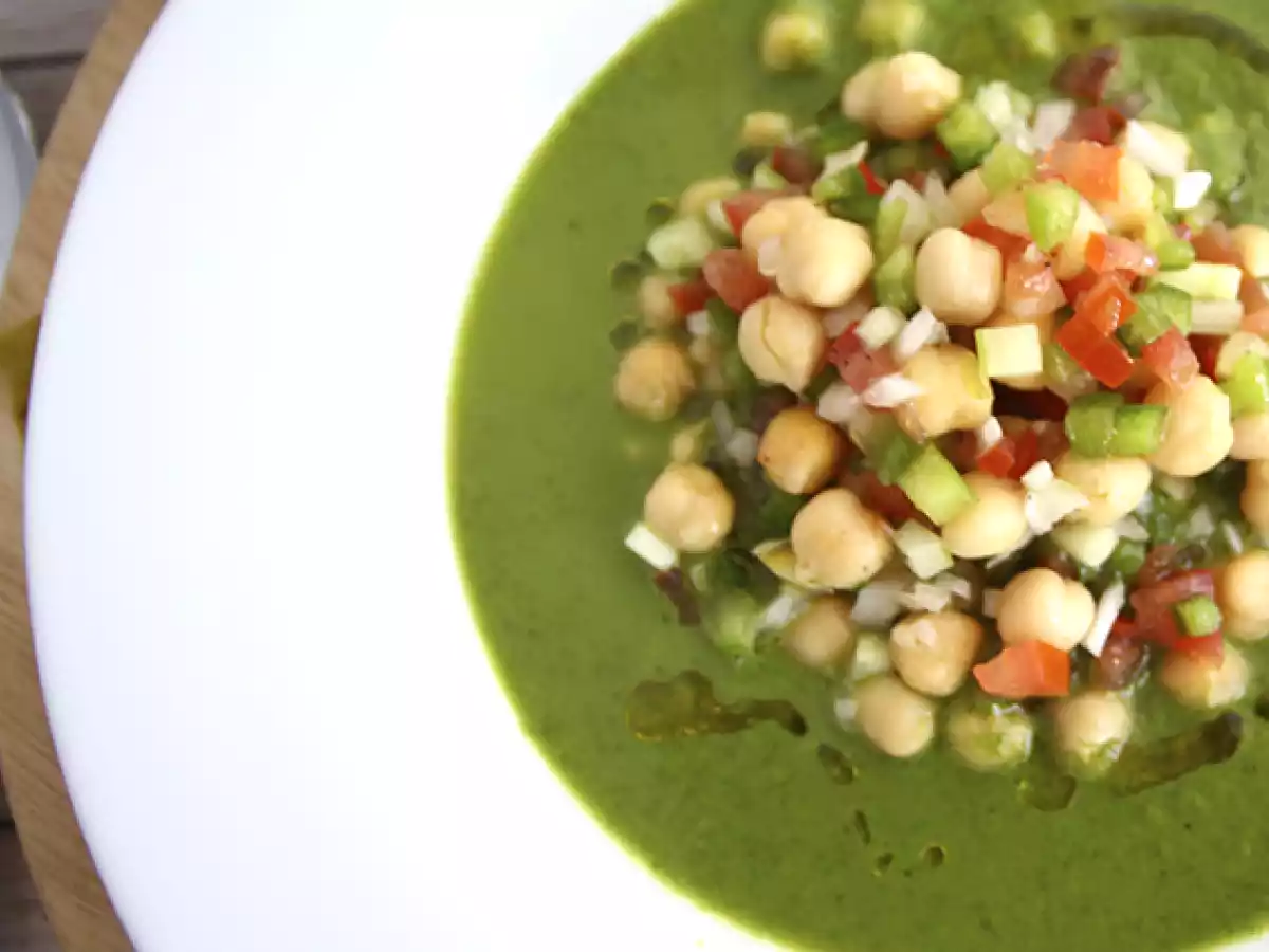 Salatsuppe und Kichererbsensalat - foto 2