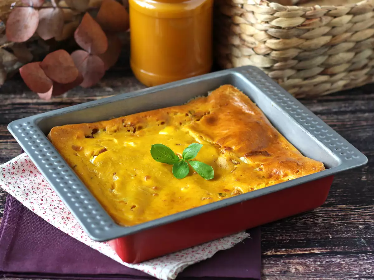 Salziger Brownie mit Schinken, Feta und Kürbis: Das perfekte Rezept, um eine Suppe wiederzuverwenden! - foto 4