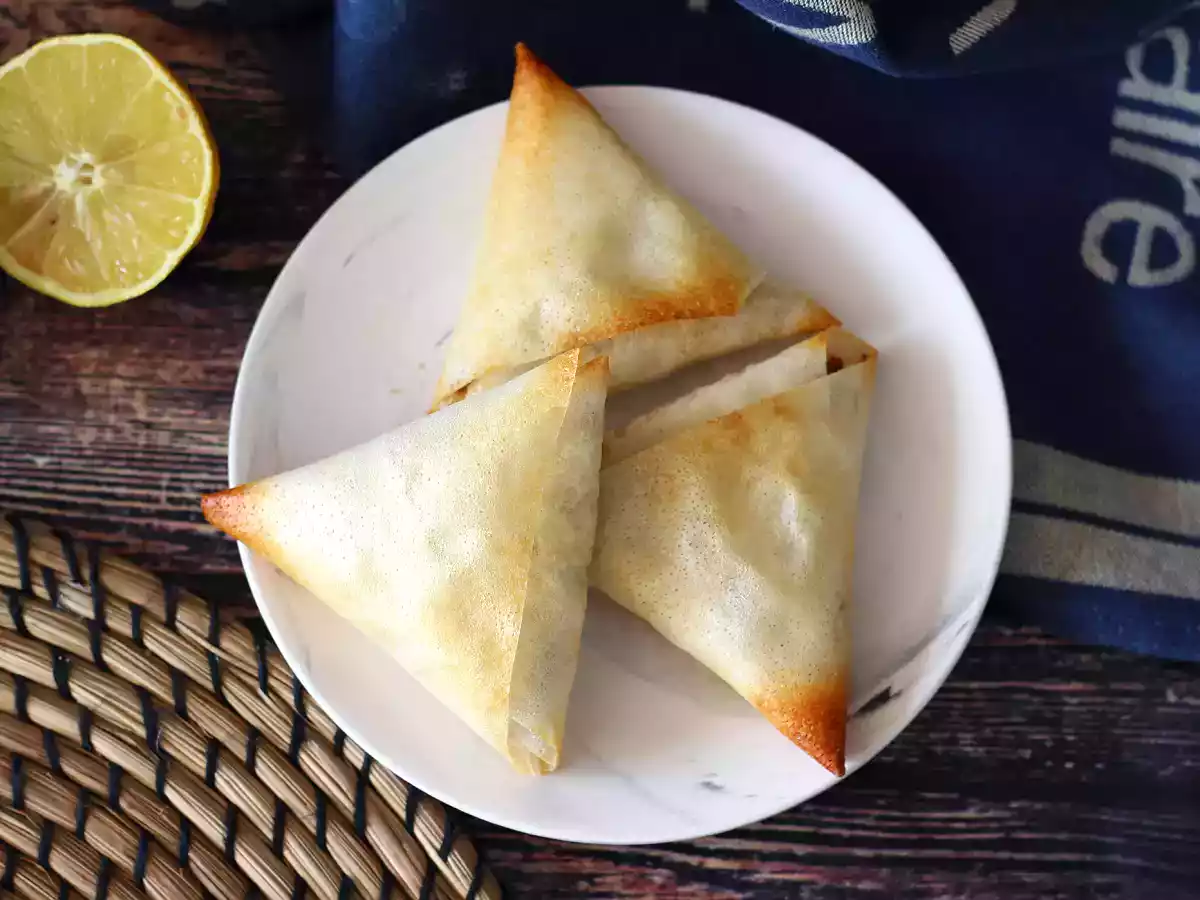 Samosas mit Makrele und Frischkäse - foto 2