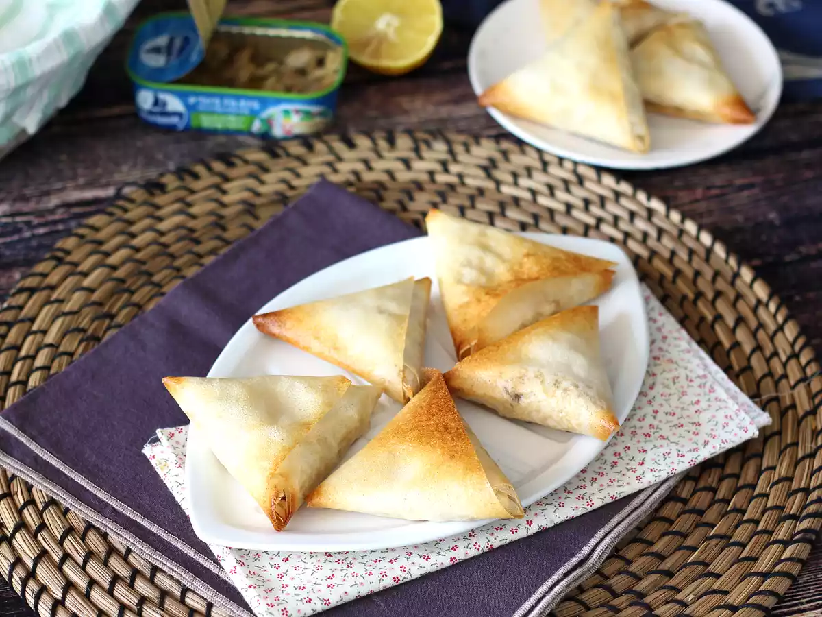 Samosas mit Makrele und Frischkäse - foto 4