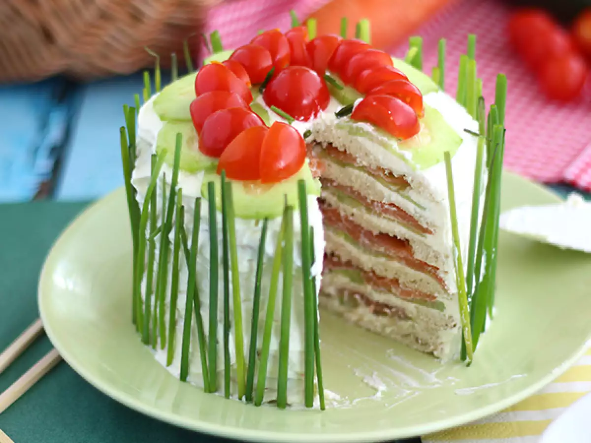 Sandwich-Cake: der herzhafte Kuchen fürs Aperitifbuffet - foto 2