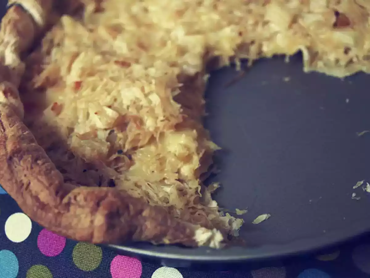 Sauerkrautkuchen mit ananas