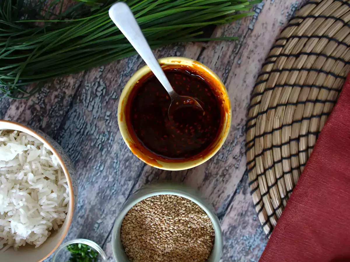 Scharfe koreanische Gochujang-Sauce für Bibimbap - foto 5