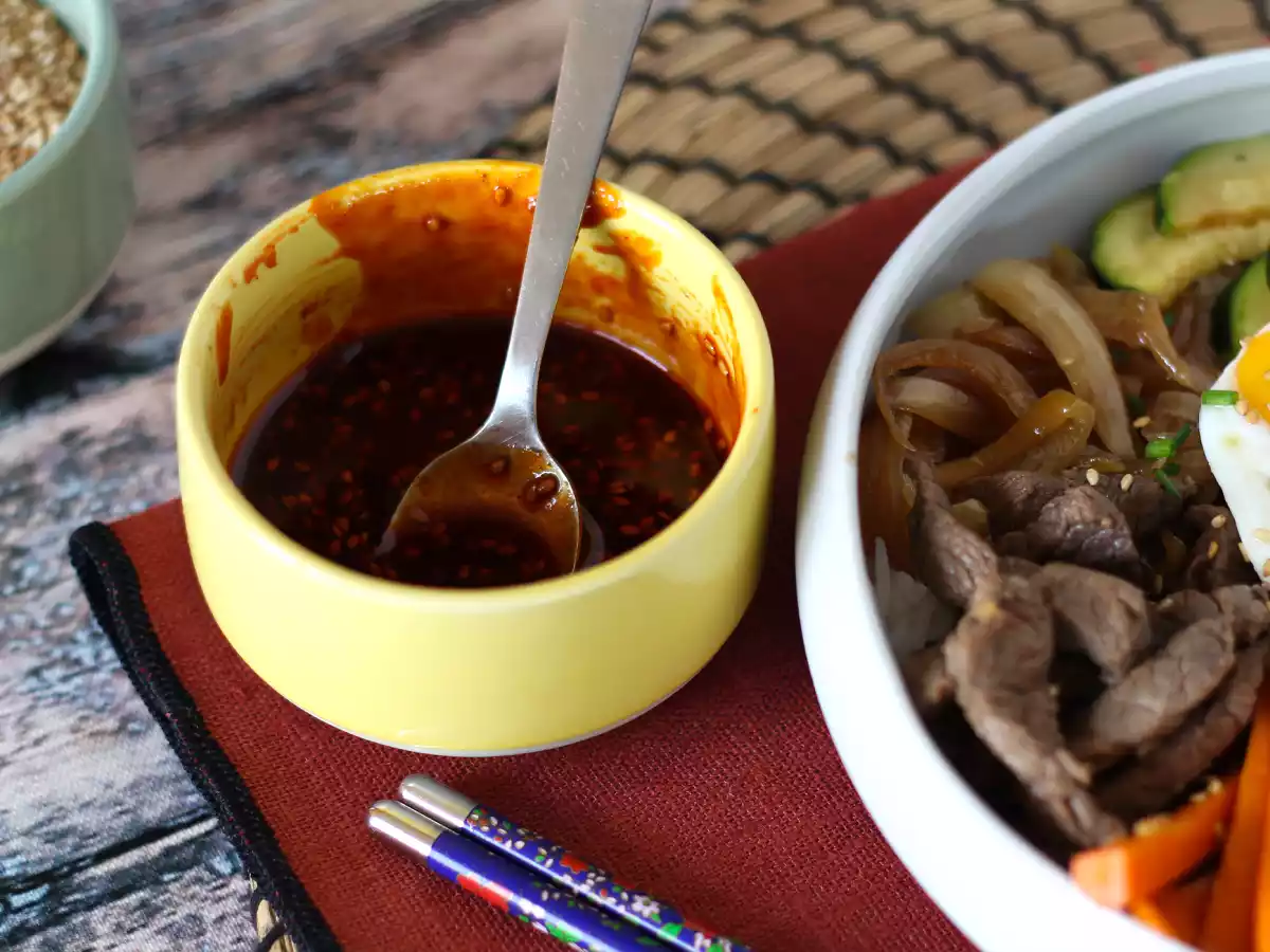 Scharfe koreanische Gochujang-Sauce für Bibimbap und andere Rezepte - foto 4