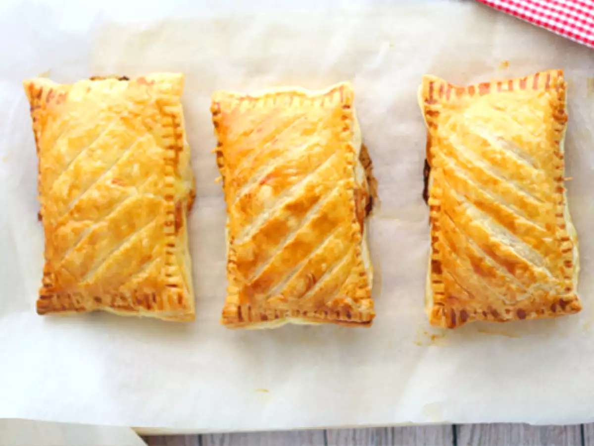 Schinken-Käse-Blätterteigtaschen - foto 2
