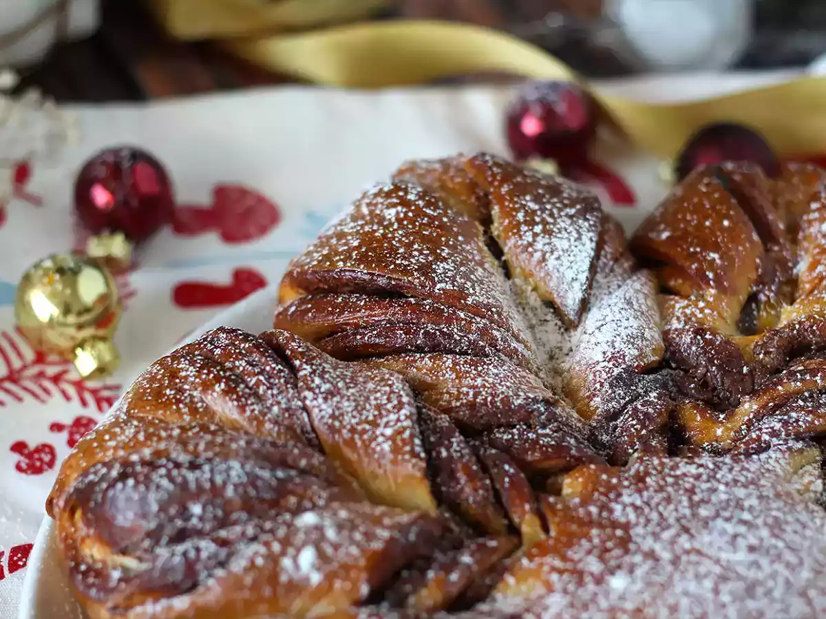 Schneeflocken-Brioche mit Aufstrich - foto 4