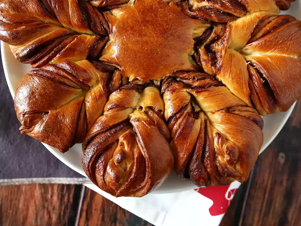 Schneeflocken-Brioche mit Aufstrich - foto 5