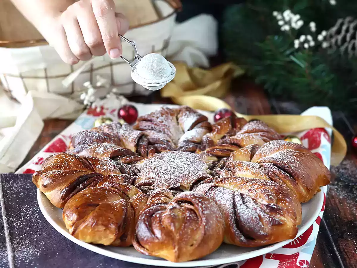 Schneeflocken-Brioche mit Aufstrich - foto 6